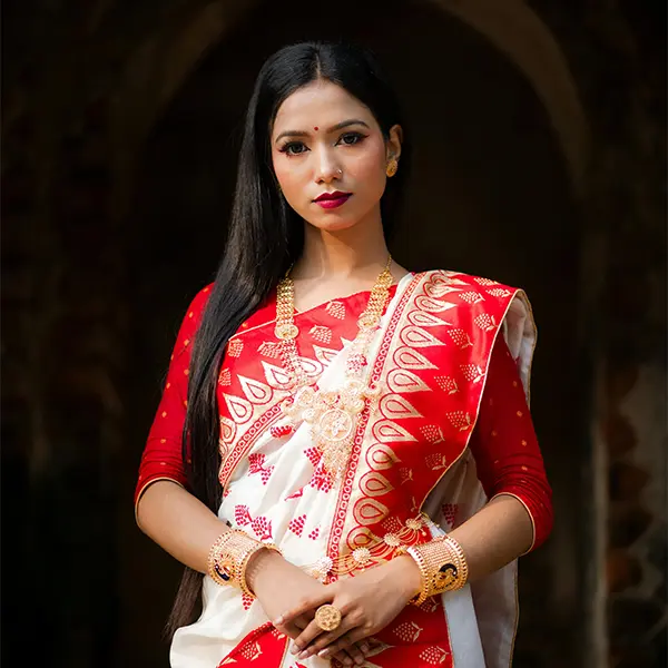 Elegant Silk Saree with Traditional Zari Work