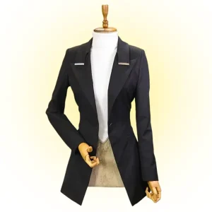 Women’s Black Coat – Elegant Long Winter Coat